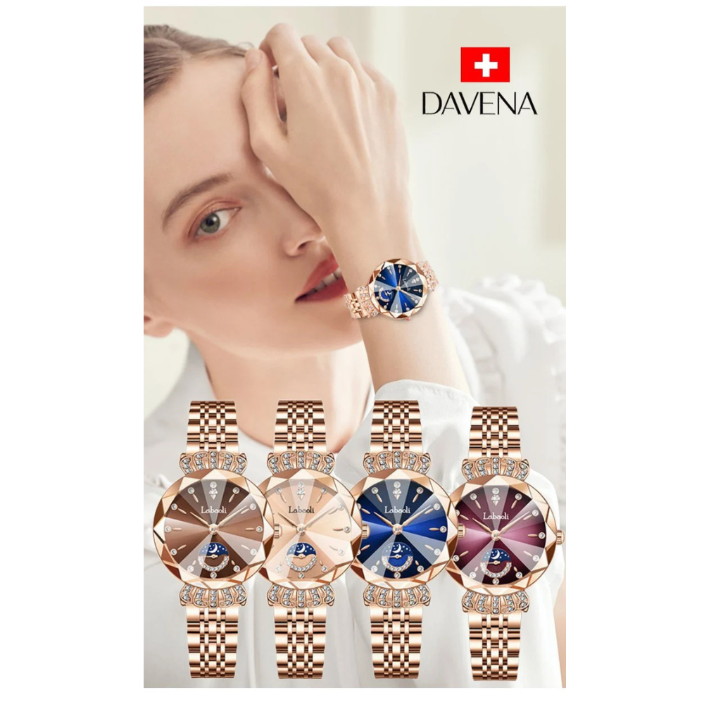 MONTRE SUISSE FEMME MOON & STAR