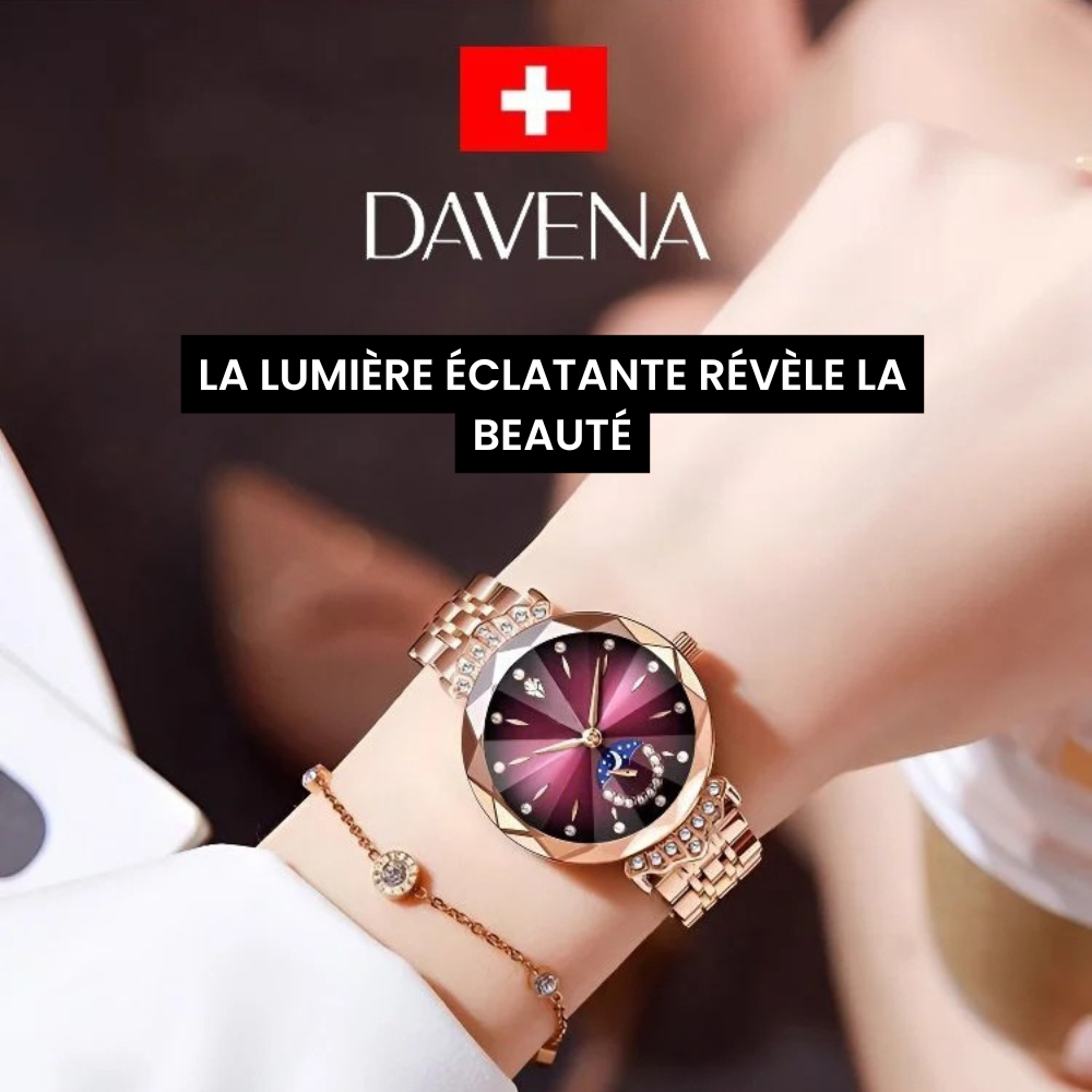 MONTRE SUISSE FEMME MOON & STAR