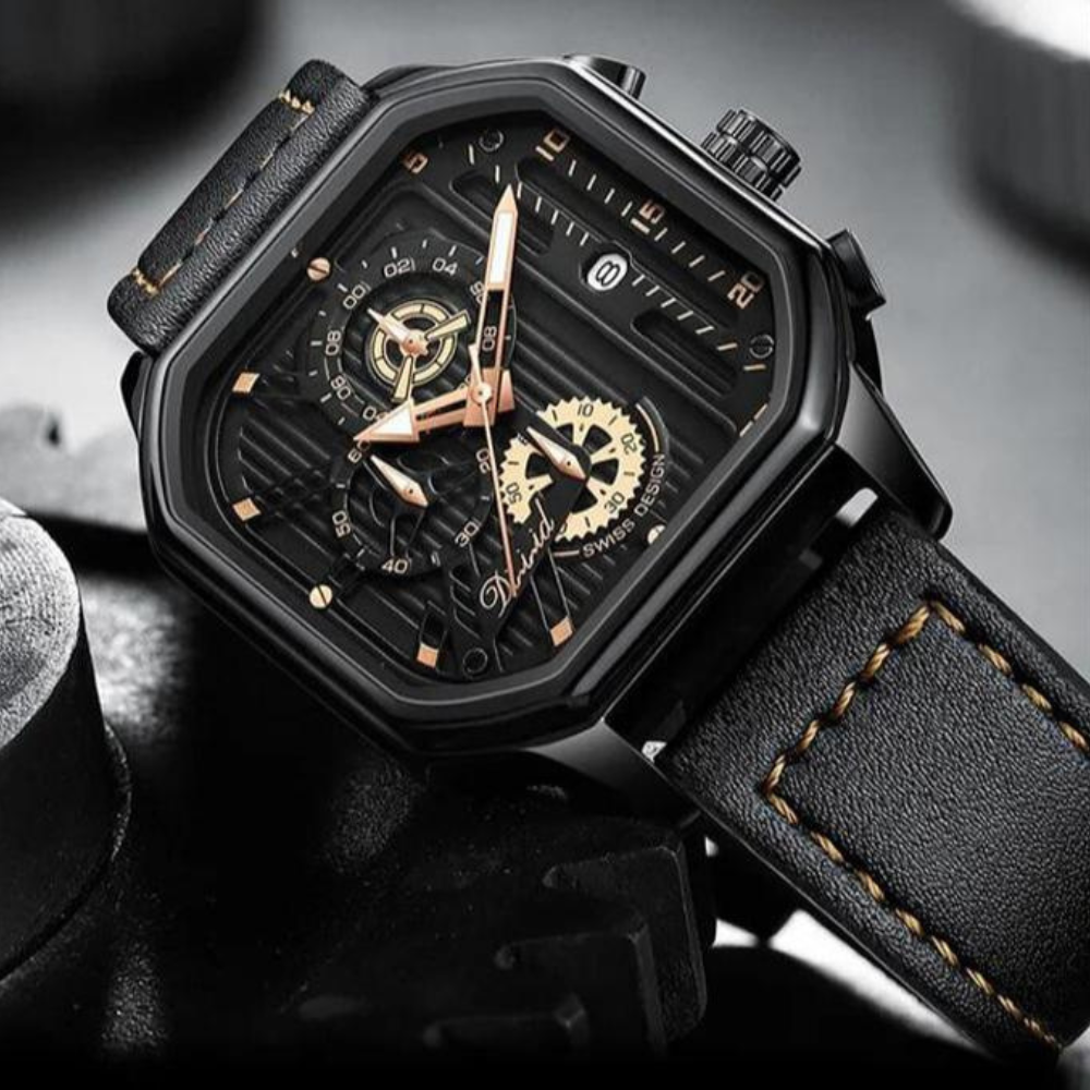 Montre suisse lumineuse de nuit, étanche, pour homme