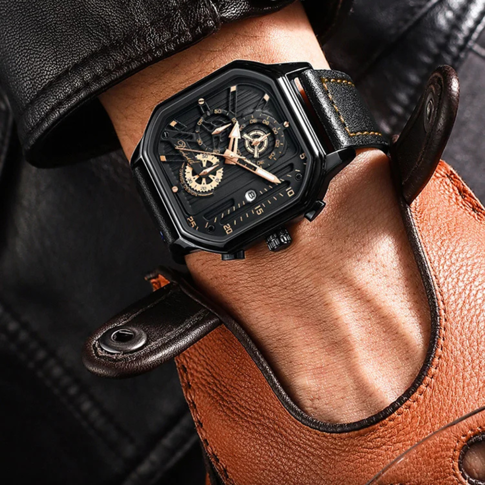 Montre suisse lumineuse de nuit, étanche, pour homme