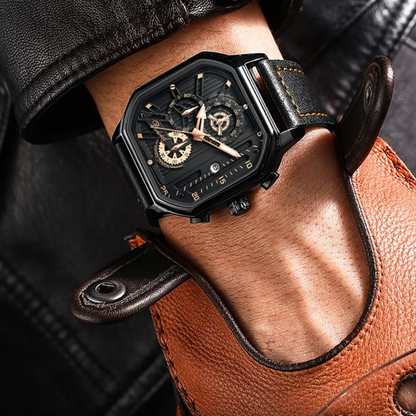 Montre suisse lumineuse de nuit, étanche, pour homme